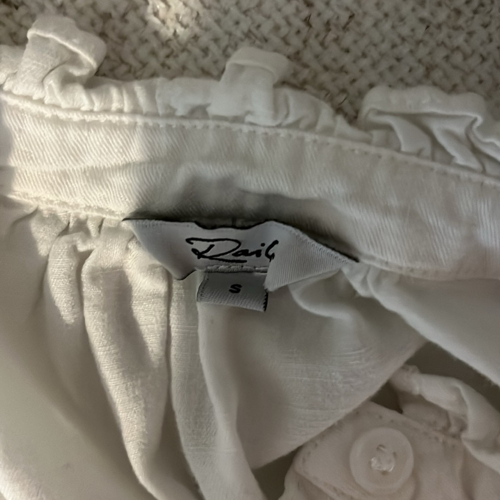 Rails Button-Down Blouse With Ruffles - image 3